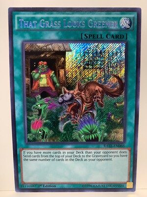 1x Yu-Gi-Oh! TCG That Grass Looks Greener Raging Tempest RATE-EN066 1st Edition-image