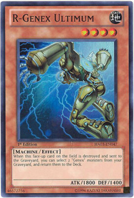 3 x Yu-Gi-Oh Card - HA03-EN047 - R-GENEX ULTIMUM (super rare holo) - NM-image