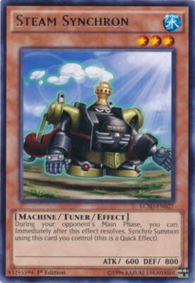 Yugioh! LP Steam Synchron - LC5D-EN027 - Rare - 1st Edition Lightly Played, Engl-image