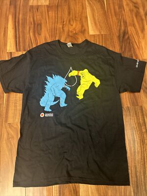 American Red Cross GODZILLA x KING KONG New Empire Movie Promo T-Shirt Large-image