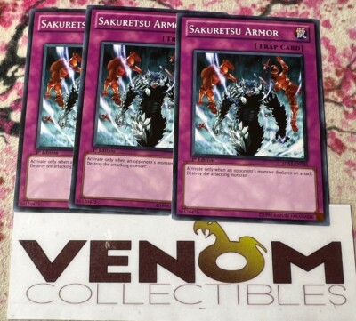 3x (M/NM) - Sakuretsu Armor - 5DS3-EN035 - Common - 1st Edition YuGiOh-image