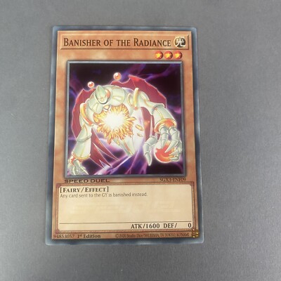 Yugioh Banisher of the Radiance sgx3-enf09 Duelists of Shadows 1st Edition-image