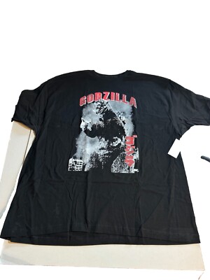 Godzilla Black Graphic T-Shirt Men’s Size 3XL New With Tags-image