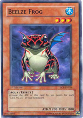 Beelze Frog - SOI-EN026 - Common - Unlimited Edition NM YuGiOh!  Booster Set Car-image