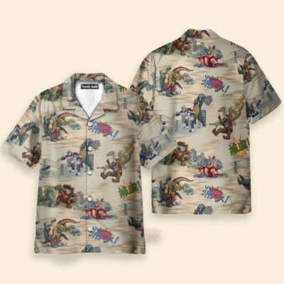 Godzilla King Of Monster Hawaiian Shirt-image