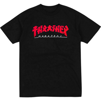 Thrasher Godzilla SS TShirt Black Red M-image