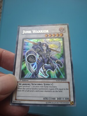 Yugioh - Junk Warrior Ultra Rare 1st Edition 5DS1-EN041 HP-image