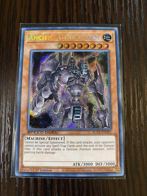 Speed Duel GX: Duel Academy Box #SGX1-END01 Ancient Gear Golem (Secret Rare)-image