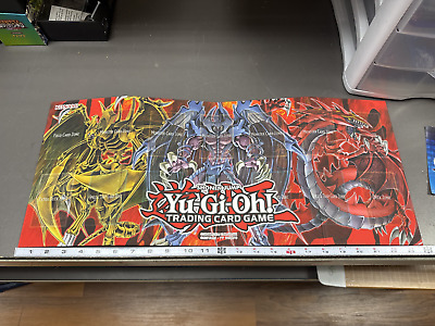 1996 Konami Official Shonen Jump Yu-Gi-Oh Folding Playmat Excellent Condition-image