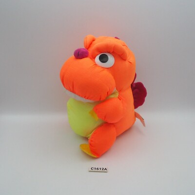 Godzilla C1612A Color Orange Taffeta Banpresto 1992 Plush 6