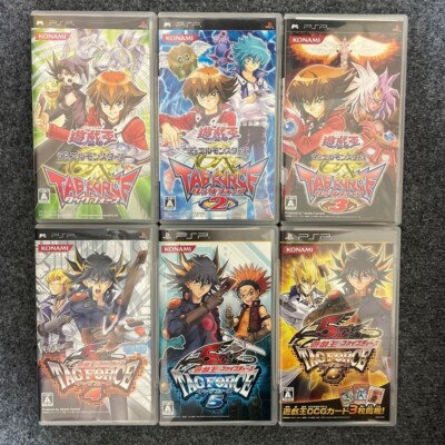 PSP YU-GI-OH! Duel Monsters GX 1 2 3 5D's Tag Force 4 5 6 Lot 6 set used Japan-image