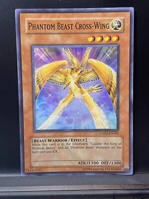 YUGIOH TCG: Phantom Beast Cross-Wing GX02-EN001 Super Rare *LP-image