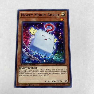 Yugioh Mokey Mokey Adrift SGX4-ENE04 1st Edition Speed Duel Midterm Destruction-image