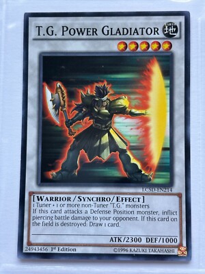 Yu-Gi-Oh T.G. Power Gladiator LC5D-EN214 Common 1st Edition NM-image