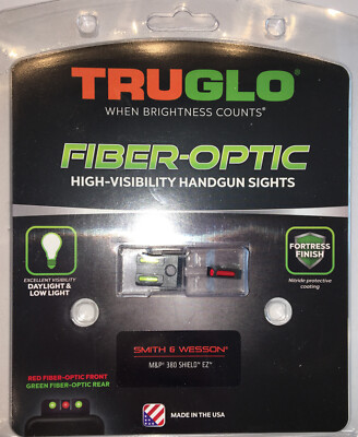 Truglo, Brite Site Fiber Optic Red Front Green Rear Site Fits S&W 380EZ TG131MP1-image