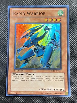 YuGiOh! - Rapid Warrior 5DS3-EN004 Super Rare 1st Edition VLP Duelist Toolbox-image