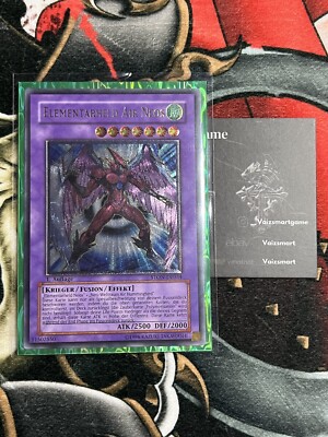 Elemental HERO Air Neos Ultimate Rare 1st Edition German MINT Yu-Gi-Oh GX-image
