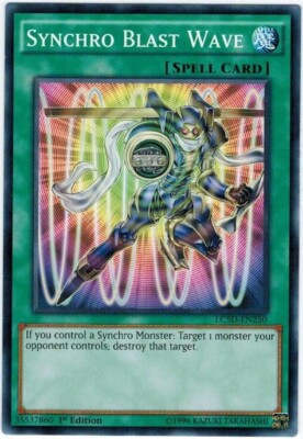 3 x Synchro Blast Wave - LC5D-EN250 - Common - 1st Edition Near Mint, English-image
