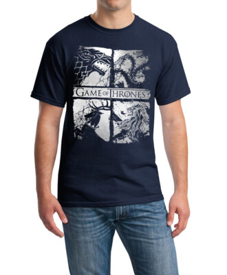 Game Of Thrones T-Shirt Four Houses Stark Targaryan Dragon Sigil Witch Logo Arya-image