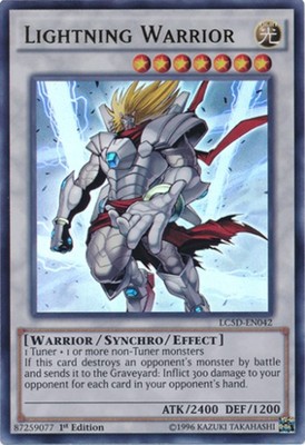 Lightning Warrior - LC5D-EN042 - Ultra Rare - 1st Edition Near Mint Legendary Co-image