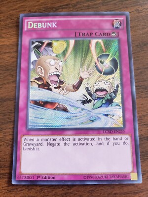 Debunk Secret Rare Unl NM* LC5D-EN255 Yugioh-image