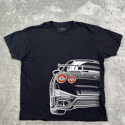 Tuner Cult Nissan Car T-shirt Men's Size Large GTR Skyline Godzilla Nismo-image