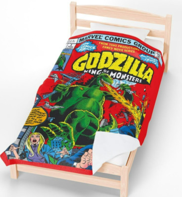 Godzilla Blanket - King of the Monsters - Marvel Comics 1970s - Toho-image
