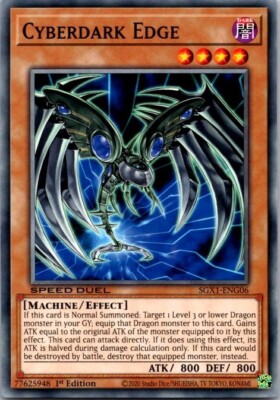 Cyberdark Edge SGX1-ENG06 Speed Duel GX: Duel Academy Box 1st Edition-image