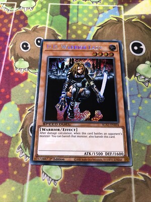 D.D. Warrior Lady (Secret Rare) SGX1-ENE04 Speed Duel GX: Duel Academy Box-image