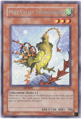 Yu-Gi-Oh Card - HA01-EN004 - MIST VALLEY THUNDERBIRD (secret rare holo)  - NM/M-image