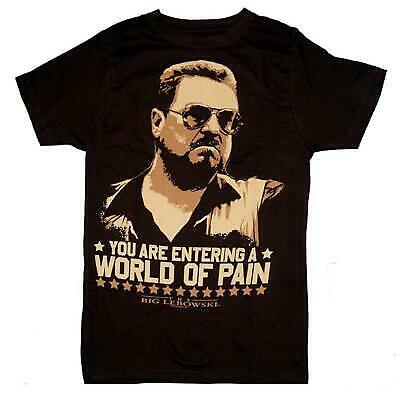 The Big Lebowski T-Shirt World Of Pain The Dude Abide Classic TV Cult Dude Nerd-image
