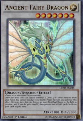 Yu-Gi-Oh! Ancient Fairy Dragon 1st Ed. LC5D-EN238 Ultra Rare NM/LP x1-image