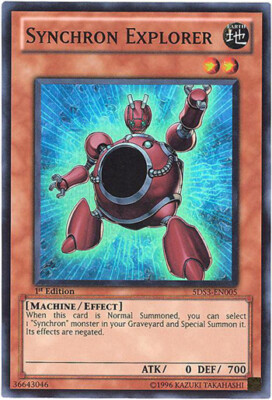 Yu-Gi-Oh Card - 5DS3-EN005 - SYNCHRON EXPLORER (super rare holo) - NM/Mint-image