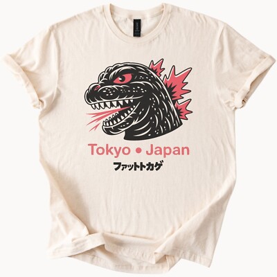 Tokyo Japan Godzilla Monster Tee Kaiju City Attack Anime Fan T Shirt-image