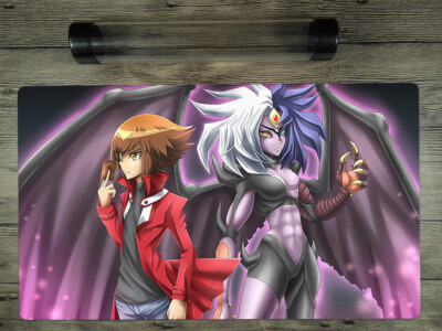 Ygomat GX Jaden Yuki & Yubel Custom Trading Card Game Playmat Free Best Tube-image