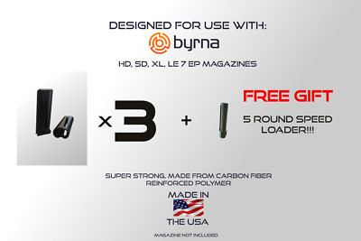 Magazine Protector- Byrna HD, SD, XL, LE,EP - Carbon Fiber Polymer + FREE GIFT!!-image