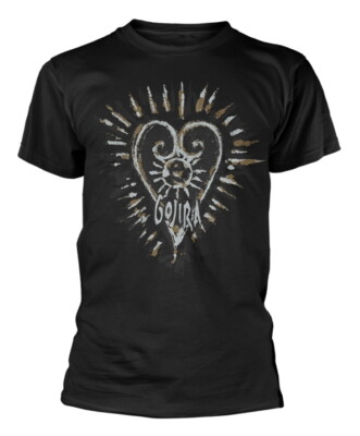 Gojira Fortitude Heart Black T-Shirt NEW OFFICIAL-image