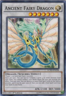 Lightly Played, English Yu Gi Oh Ancient Fairy Dragon - LC5D-EN238 - Common - 1s-image
