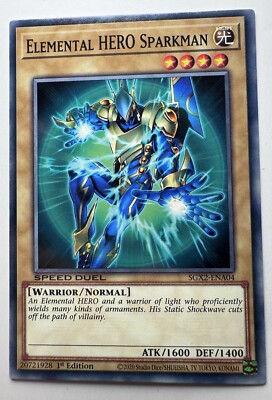 Yugioh! Elemental Hero SparkMan SGX2-ENA04 Common 1st Edition Midterm Paradox-image