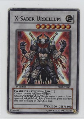 2009 Yu-Gi-Oh! 5D's 2 Starter Deck 1st Edition X-Saber Urbellum #5DS2-EN043 1b53-image