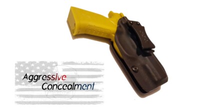 Aggressive Concealment IWB Kydex Holster EAA Witness Polymer Compact 9mm w/rail-image