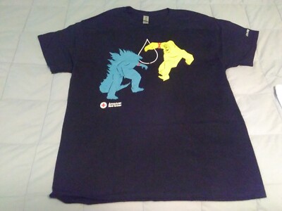 American Red Cross Godzilla x Kong New Empire Give Blood T-Shirt Size 2XL-image