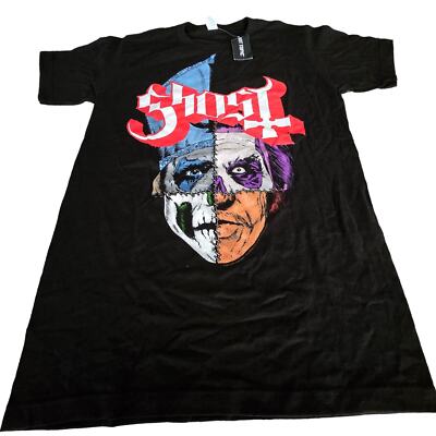 NWT Men's Tultex Black Ghost Papa Emeritus Gojira Mastodon Opeth T-Shirt Size S-image