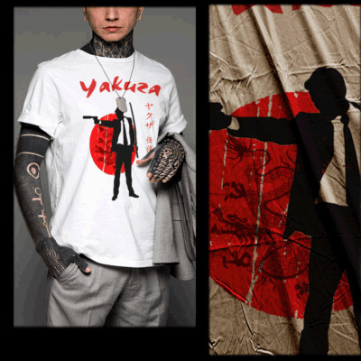 Samurai t-shirt Edo era bushido code Japanese warrior Ronin Kanji Katana-image