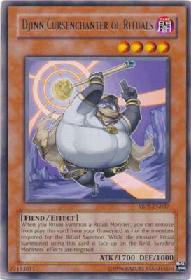 3 x Yu-Gi-Oh Card - ABPF-EN037 - DJINN CURSENCHANTER OF RITUALS (rare) - NM-image