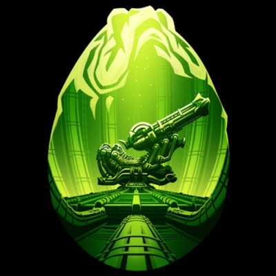 ALIENS Movie Artwork Space Jockey TeeFury T-SHIRT Prometheus Pilot Xenomorph NEW-image