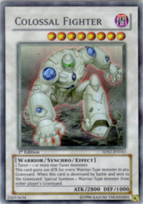 Colossal Fighter - 5DS1-EN043 - Super Rare - 1st Edition x1 Moderately Played-image