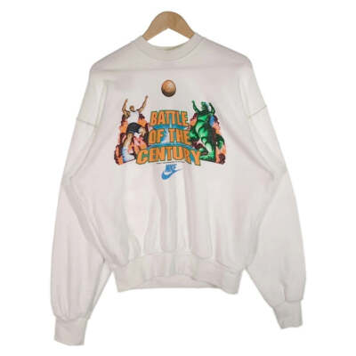 Nike 90's Battle Of The Century Charles Barkley Godzilla Print Sweat Used-image