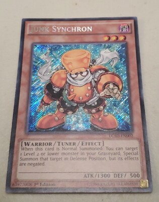 YUGIOH JUNK SYNCHRON LC5D-EN002 SECRET 1ST EDITION *NM*-image