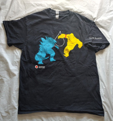 Godzilla x Kong The New Empire American Red Cross 2024 Promo T-Shirt - Size L-image